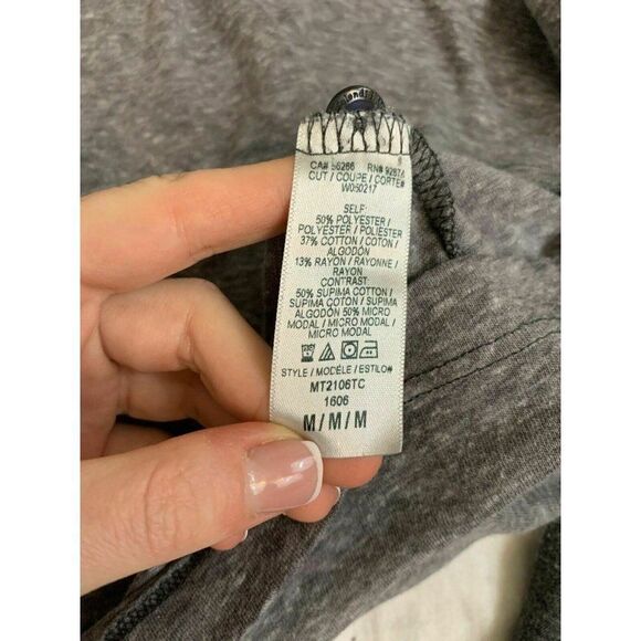 Splendid Mills Womens Solid Gray Long Sleeve Top T Shirt Medium - Picture 7 of 7